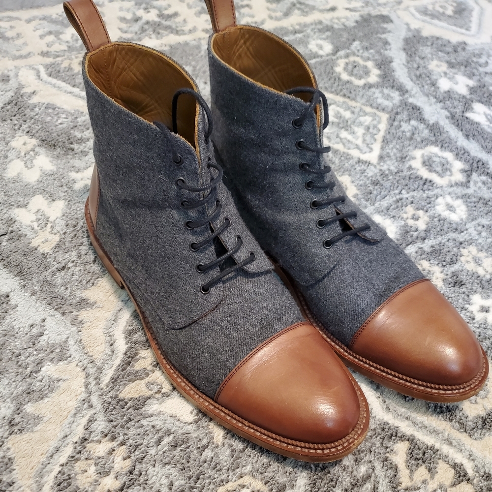 Mens Taft Jack Boot in Grey/Tan